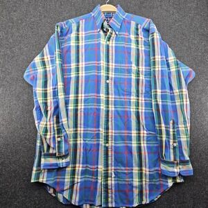 Polo‎ Ralph Lauren Flannel Shirt Men's S Blue Plaid "The Big Shirt" Shacket